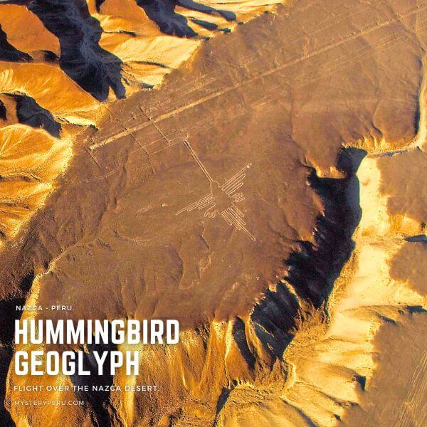 Hummingbird Glyph on the Nazca Desert