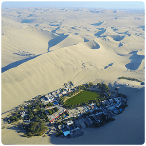 Huacachina Oasis from the Air