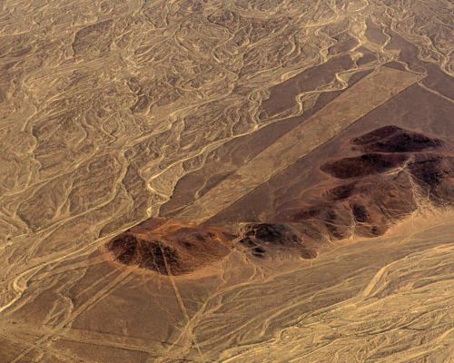 The Trapezoids of Nazca seen from a scenic flight.