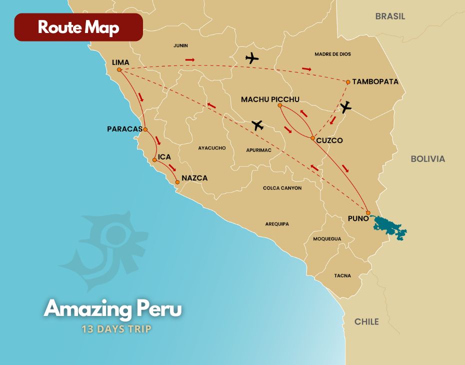 Amazing Peru Map