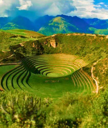 Excursion to the Ruins of Moray at the Sacred Valley of the Incas.