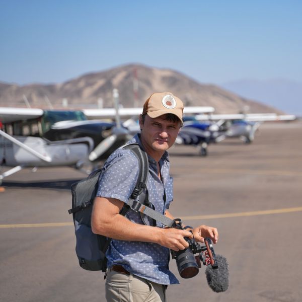 Aerial photography of Peru’s Nazca and Palpa geoglyphs.