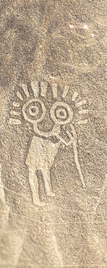 Human Geoglyph located at the Palpa Valley near Llipata Desert